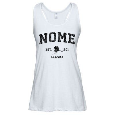 Nome Alaska Ak Vintage Established Sports Design Ladies Essential Flowy Tank