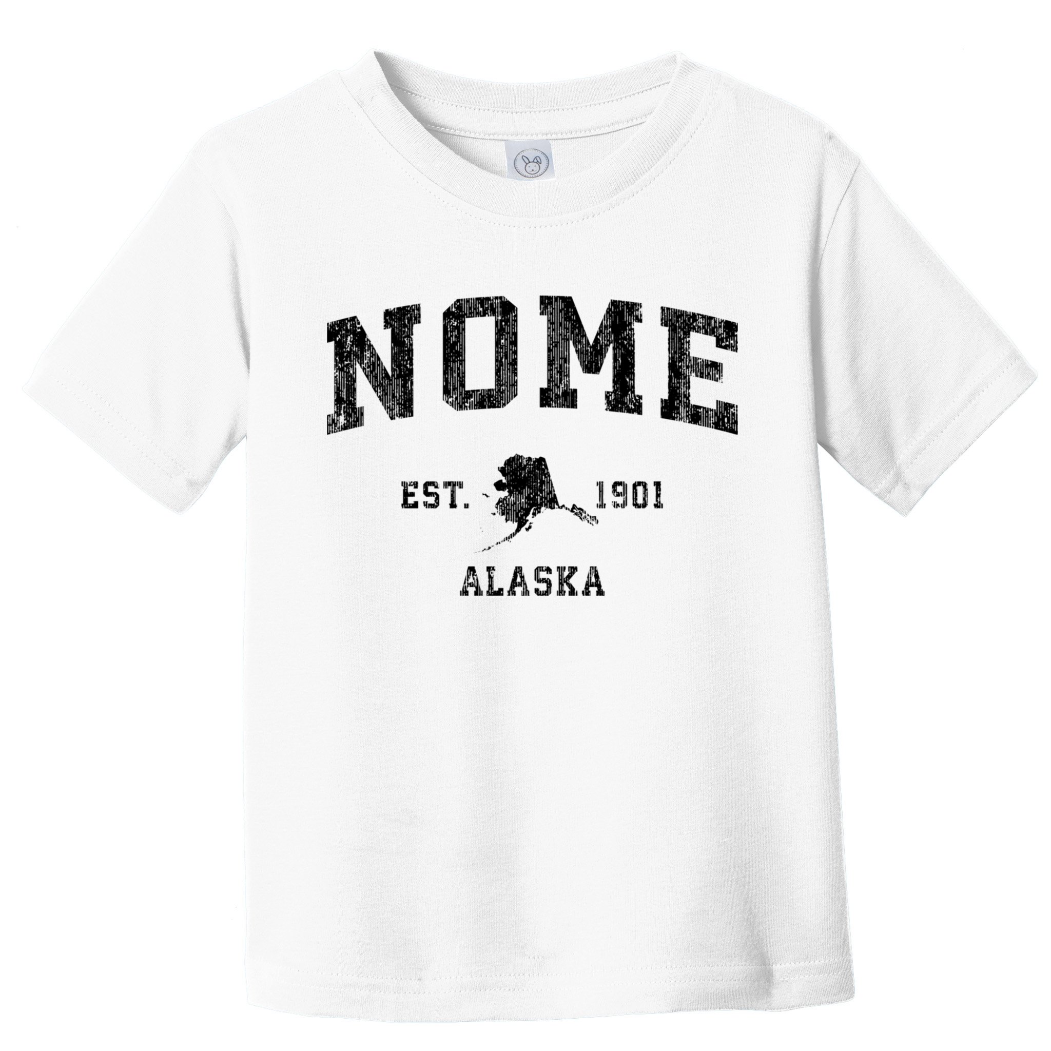 Nome Alaska Ak Vintage Established Sports Design Toddler T-Shirt