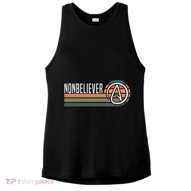 Nonbeliever Antireligion Agnostic Blackcraft Atheist Ladies PosiCharge Tri-Blend Wicking Tank