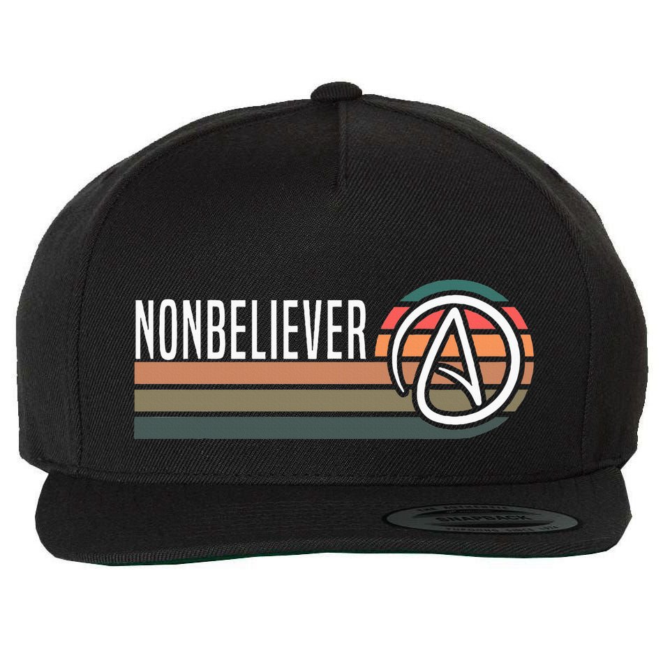 Nonbeliever Antireligion Agnostic Blackcraft Atheist Wool Snapback Cap