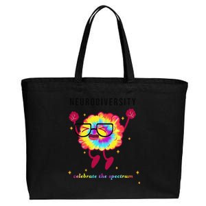 Neurodiversity, Autistic Acceptance, Autism Awareness Cotton Canvas Jumbo Tote