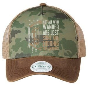 Not All Are Lost Some Looking For Arrows Bow Funny Archery Legacy Tie Dye Trucker Hat