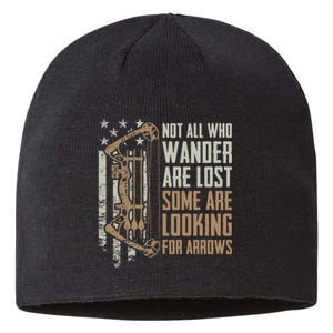 Not All Are Lost Some Looking For Arrows Bow Funny Archery Sustainable Beanie