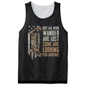 Not All Are Lost Some Looking For Arrows Bow Funny Archery Mesh Reversible Basketball Jersey Tank