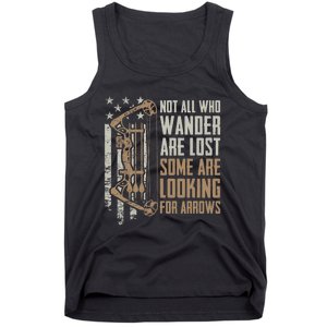 Not All Are Lost Some Looking For Arrows Bow Funny Archery Tank Top