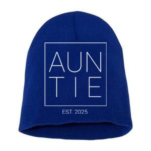 New Aunt Auntie 2025 Gift Short Acrylic Beanie