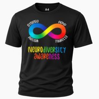 Neurodiversity Awareness ADHD Autism Dyslexia Tourette Cooling Performance Crew T-Shirt