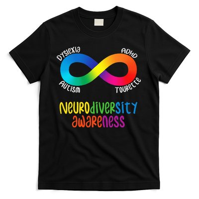 Neurodiversity Awareness ADHD Autism Dyslexia Tourette T-Shirt