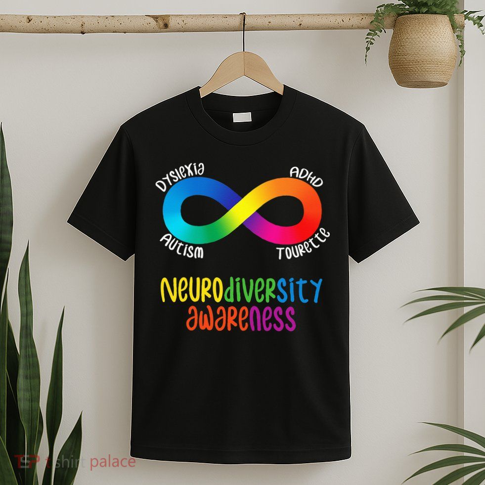 Neurodiversity Awareness ADHD Autism Dyslexia Tourette T-Shirt
