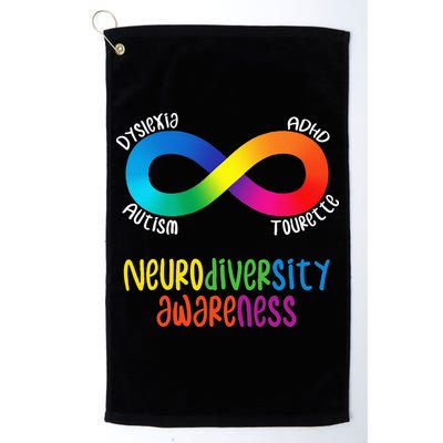 Neurodiversity Awareness ADHD Autism Dyslexia Tourette Golf Towel