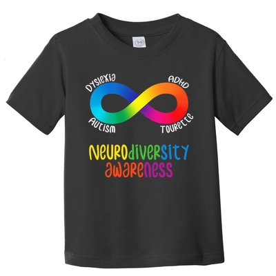 Neurodiversity Awareness ADHD Autism Dyslexia Tourette Toddler T-Shirt