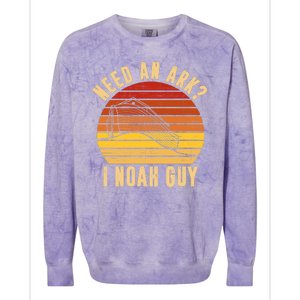 Need An Ark I Noah Guy Funny Christian Colorblast Crewneck Sweatshirt