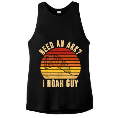 Need An Ark I Noah Guy Funny Christian Ladies PosiCharge Tri-Blend Wicking Tank