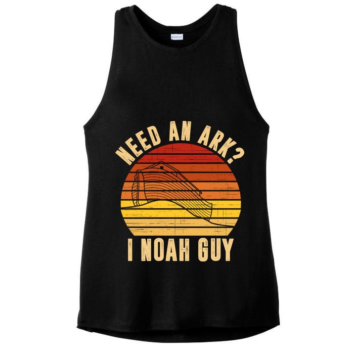 Need An Ark I Noah Guy Funny Christian Ladies PosiCharge Tri-Blend Wicking Tank
