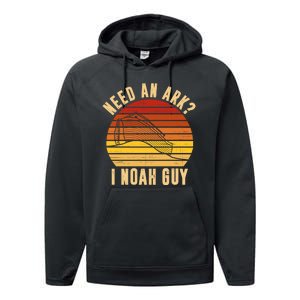 Need An Ark I Noah Guy Funny Christian Performance Fleece Hoodie