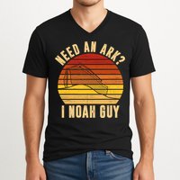 Need An Ark I Noah Guy Funny Christian V-Neck T-Shirt