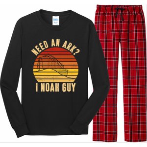 Need An Ark I Noah Guy Funny Christian Long Sleeve Pajama Set