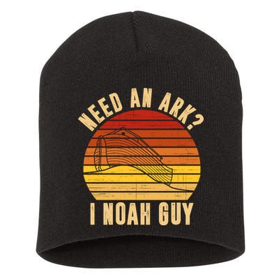 Need An Ark I Noah Guy Funny Christian Short Acrylic Beanie