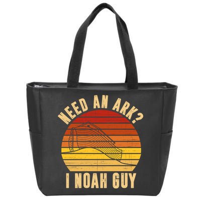 Need An Ark I Noah Guy Funny Christian Zip Tote Bag