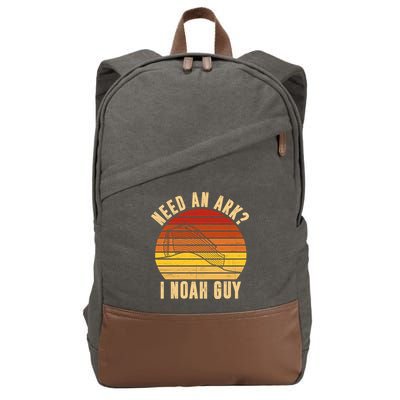 Need An Ark I Noah Guy Funny Christian Cotton Canvas Backpack