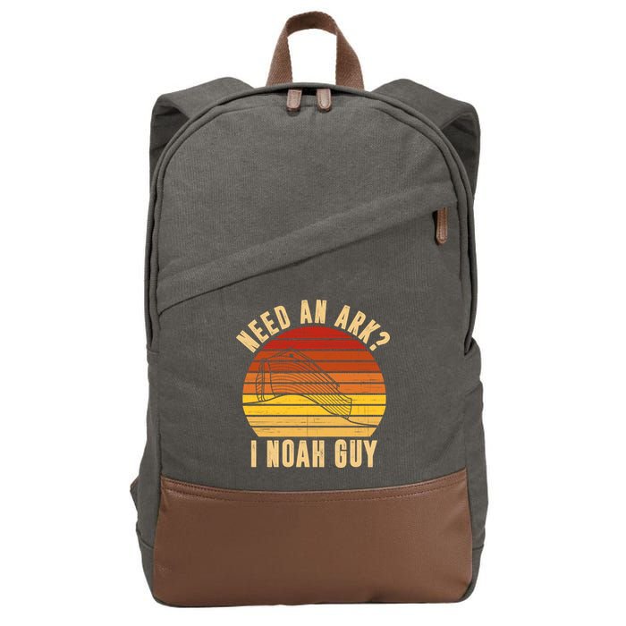 Need An Ark I Noah Guy Funny Christian Cotton Canvas Backpack