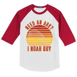 Need An Ark I Noah Guy Funny Christian Kids Colorblock Raglan Jersey