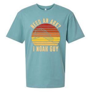 Need An Ark I Noah Guy Funny Christian Sueded Cloud Jersey T-Shirt