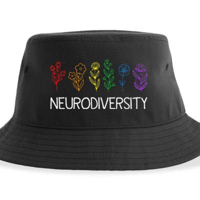 Neurodiversity April Autism Awareness Pride Rainbow Sustainable Bucket Hat