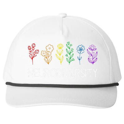 Neurodiversity April Autism Awareness Pride Rainbow Snapback Five-Panel Rope Hat