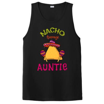 Nacho Average Auntie Mexican Cinco De Mayo Aunt Fiesta PosiCharge Competitor Tank