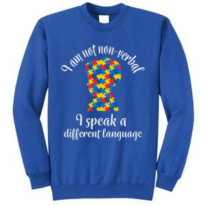 NonVerbal Autism Awareness Speech Problem Meaningful Gift Sweatshirt