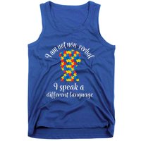 NonVerbal Autism Awareness Speech Problem Meaningful Gift Tank Top