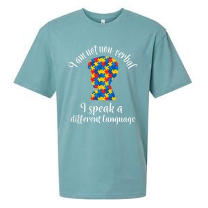 NonVerbal Autism Awareness Speech Problem Meaningful Gift Sueded Cloud Jersey T-Shirt