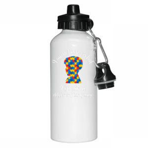 NonVerbal Autism Awareness Speech Problem Meaningful Gift Aluminum Water Bottle