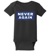 Never Again Anti Trump Baby Bodysuit