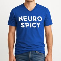 Neurospicy Adhd Autism Neurodiversity Neurodivergent Gift V-Neck T-Shirt