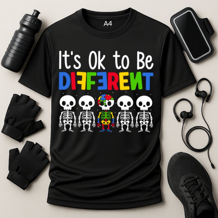 Neurodiversity Autism Awareness ItS Ok To Be Different Gift Cooling Performance Crew T-Shirt