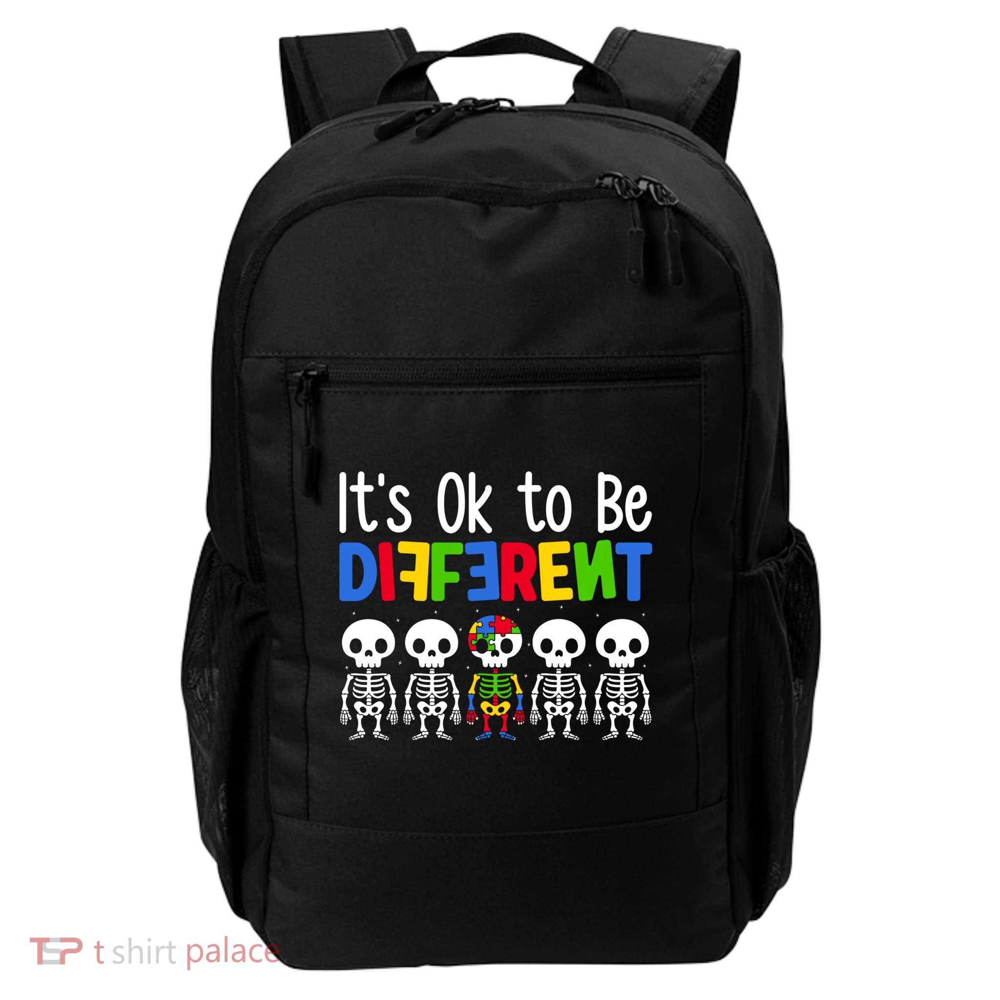 Neurodiversity Autism Awareness ItS Ok To Be Different Gift Backpack