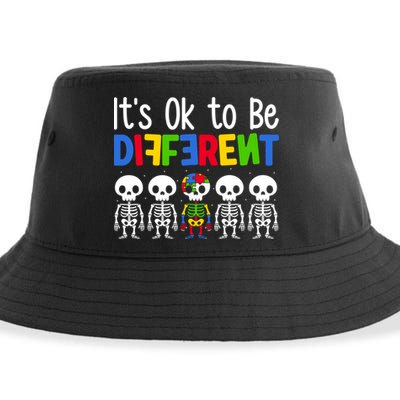 Neurodiversity Autism Awareness ItS Ok To Be Different Gift Sustainable Bucket Hat