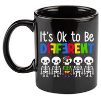 Neurodiversity Autism Awareness ItS Ok To Be Different Gift 11oz C Handle Ceramic Mug