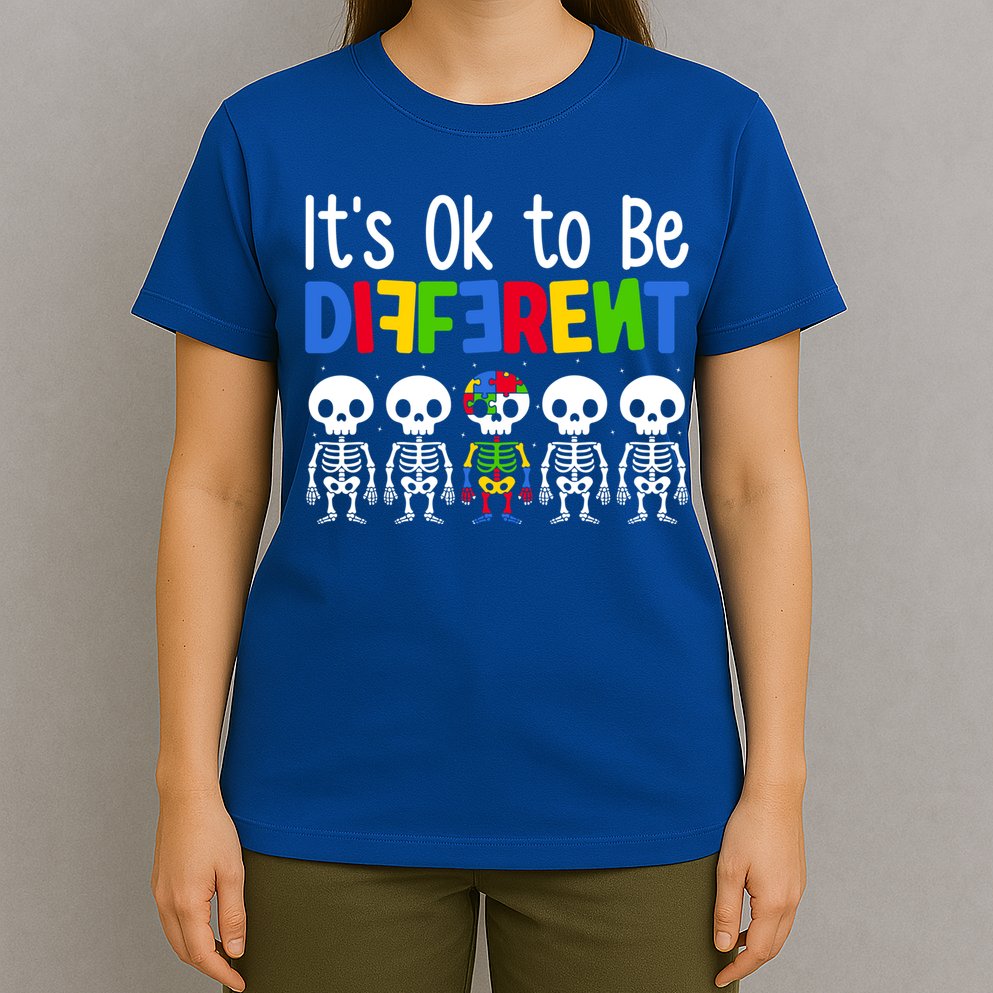 Neurodiversity Autism Awareness ItS Ok To Be Different Gift T-Shirt