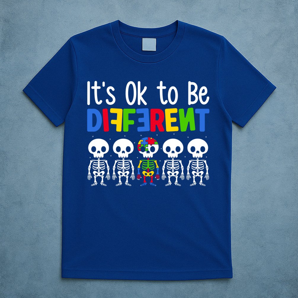 Neurodiversity Autism Awareness ItS Ok To Be Different Gift T-Shirt