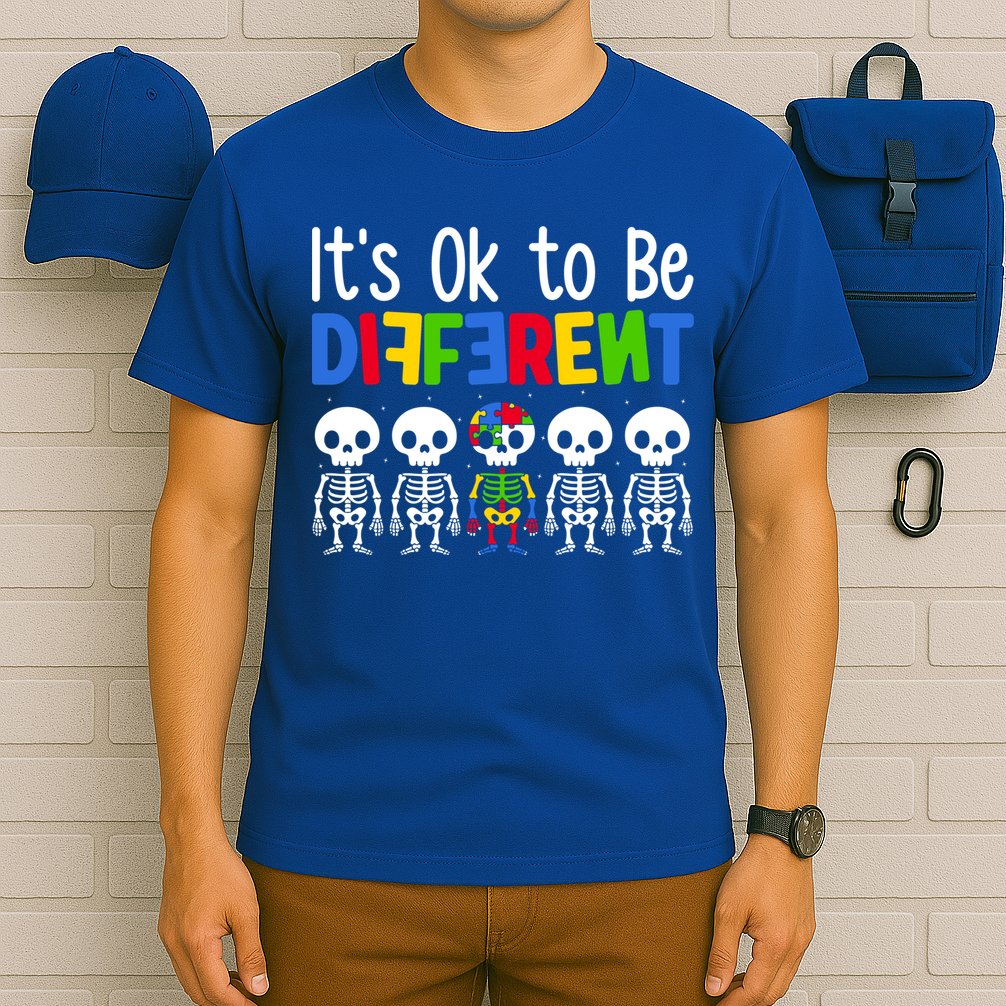 Neurodiversity Autism Awareness ItS Ok To Be Different Gift T-Shirt