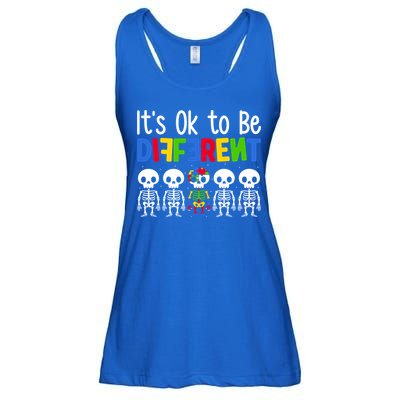 Neurodiversity Autism Awareness ItS Ok To Be Different Gift Ladies Essential Flowy Tank