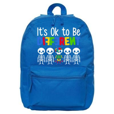 Neurodiversity Autism Awareness ItS Ok To Be Different Gift 16 in Basic Backpack