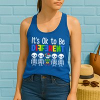 Neurodiversity Autism Awareness ItS Ok To Be Different Gift Womens Tank Top