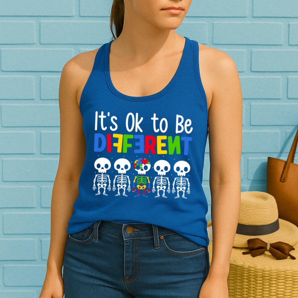 Neurodiversity Autism Awareness ItS Ok To Be Different Gift Womens Tank Top