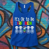 Neurodiversity Autism Awareness ItS Ok To Be Different Gift Womens Tank Top