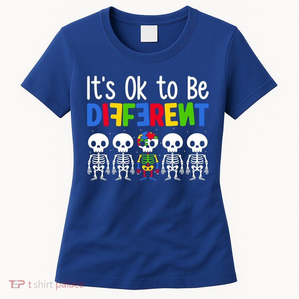 Neurodiversity Autism Awareness ItS Ok To Be Different Gift Womens T-Shirt