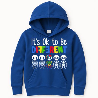 Neurodiversity Autism Awareness ItS Ok To Be Different Gift Kids Hoodie